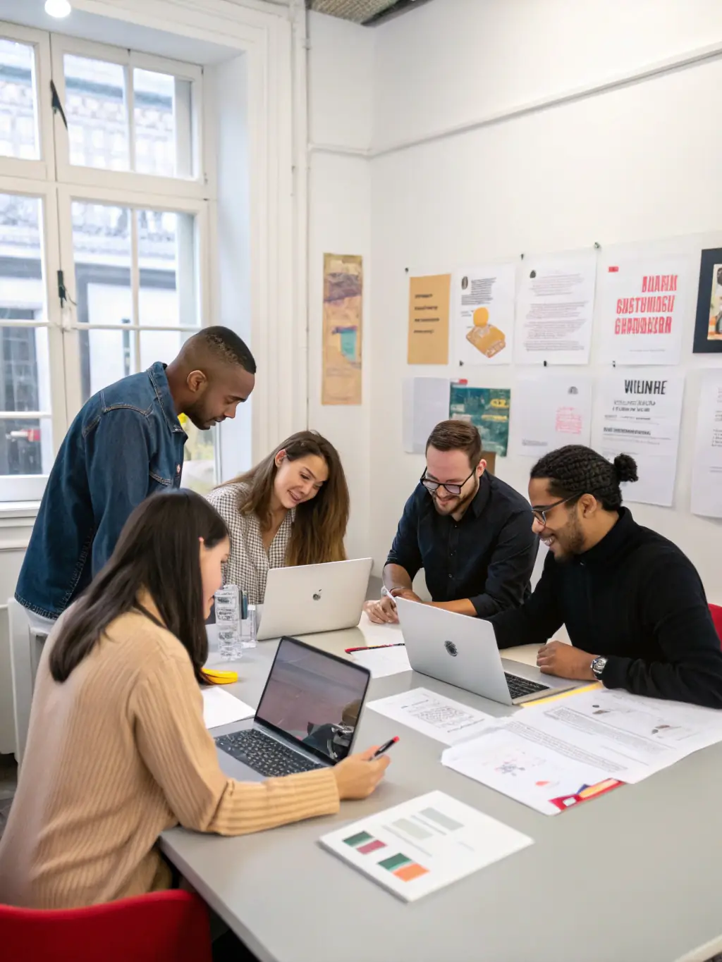 A diverse group of customer advisors engaged in a lively discussion, showcasing the collaborative environment of the Primis Navigator Community.